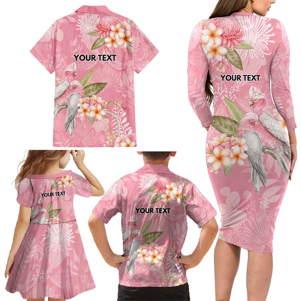 Personalised Galah Cockatoo Fighting in Pink Family Matching Long Sleeve Bodycon Dress and Hawaiian Shirt Australian Breast Cancer Spirit - Vibe Hoodie