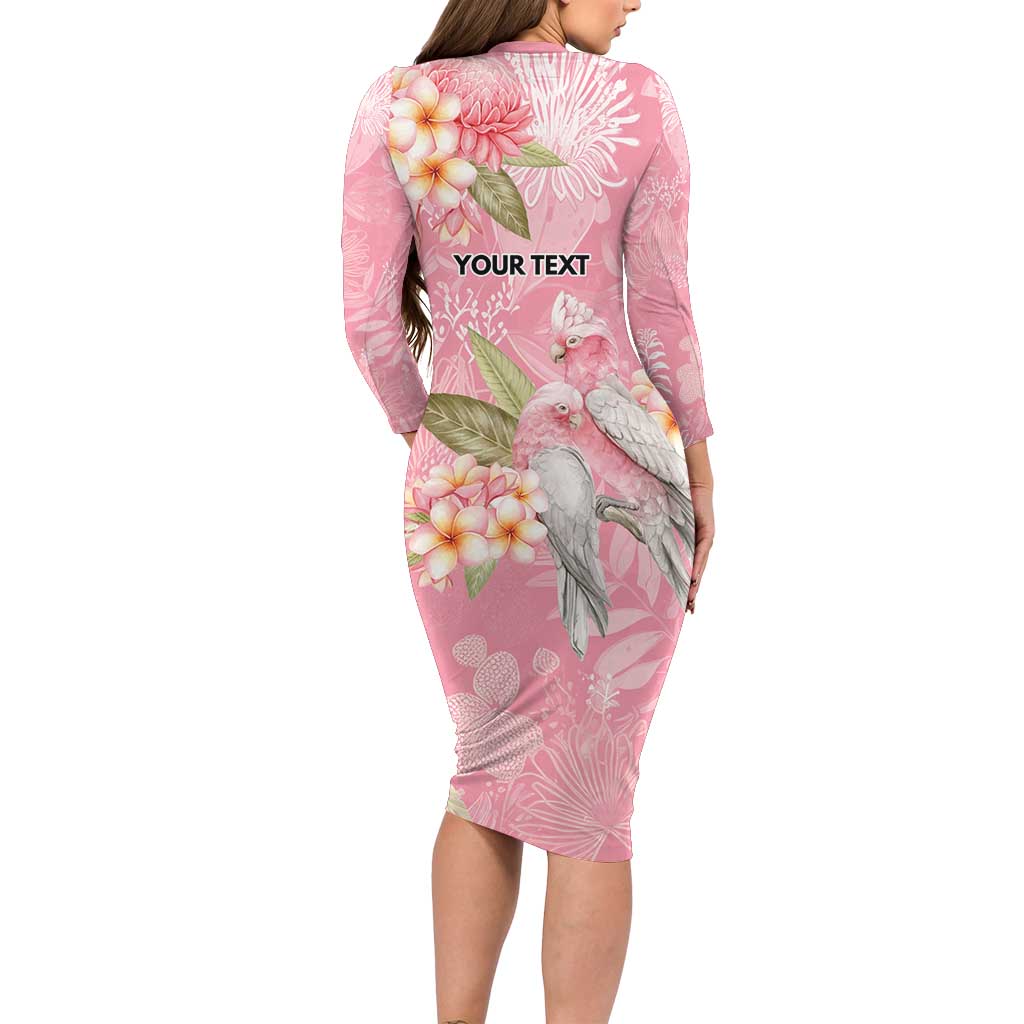 Personalised Galah Cockatoo Fighting in Pink Family Matching Long Sleeve Bodycon Dress and Hawaiian Shirt Australian Breast Cancer Spirit - Vibe Hoodie