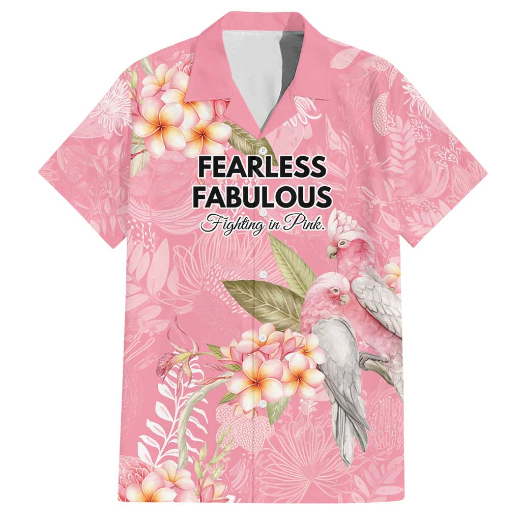 Personalised Galah Cockatoo Fighting in Pink Family Matching Tank Maxi Dress and Hawaiian Shirt Australian Breast Cancer Spirit - Vibe Hoodie