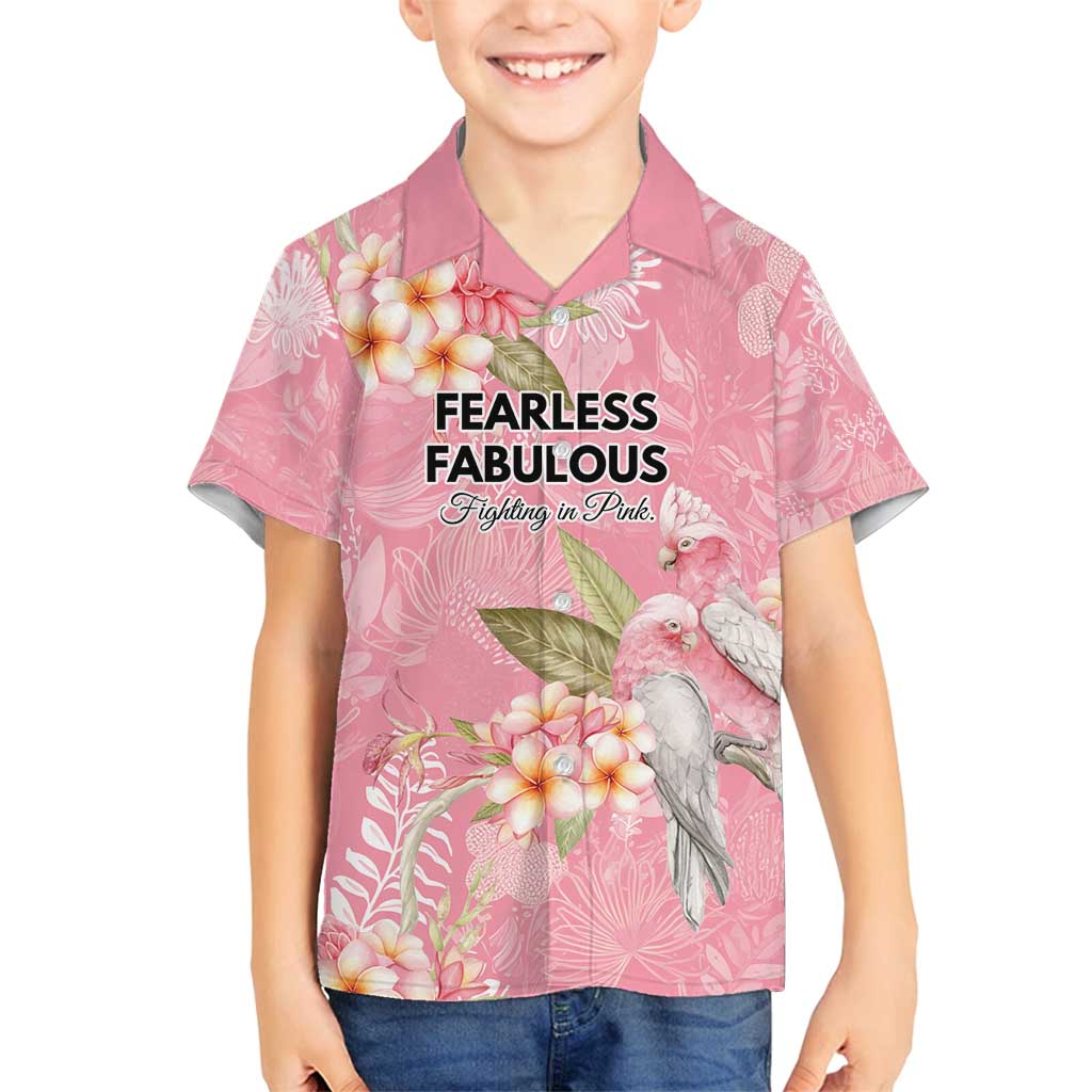 Personalised Galah Cockatoo Fighting in Pink Family Matching Tank Maxi Dress and Hawaiian Shirt Australian Breast Cancer Spirit - Vibe Hoodie