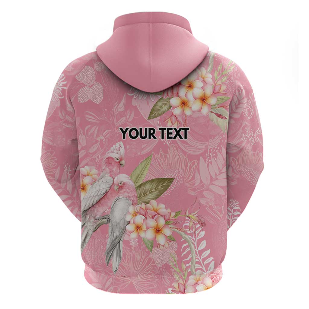 Personalised Galah Cockatoo Fighting in Pink Hoodie Australian Breast Cancer Spirit - Vibe Hoodie