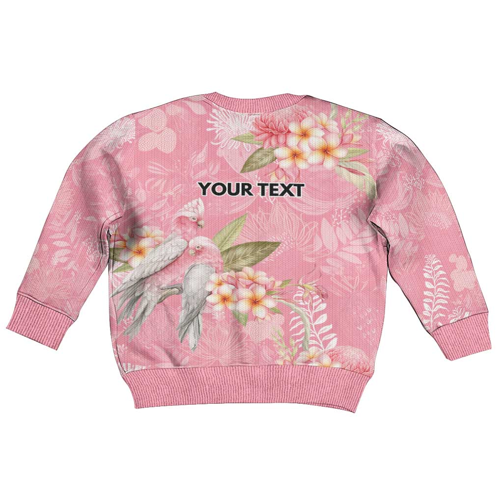 Personalised Galah Cockatoo Fighting in Pink Kid Ugly Christmas Sweater Australian Breast Cancer Spirit - Vibe Hoodie