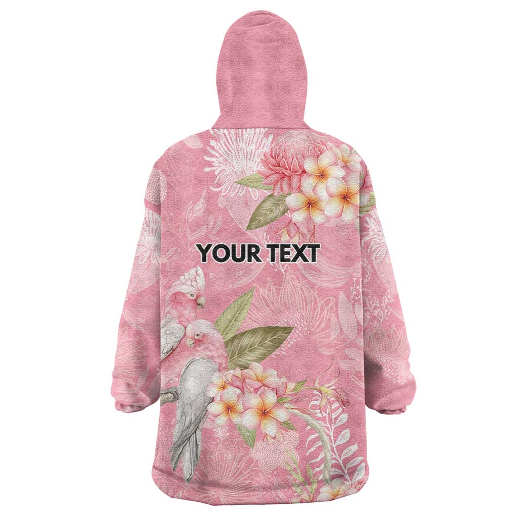 Personalised Galah Cockatoo Fighting in Pink Wearable Blanket Hoodie Australian Breast Cancer Spirit - Vibe Hoodie