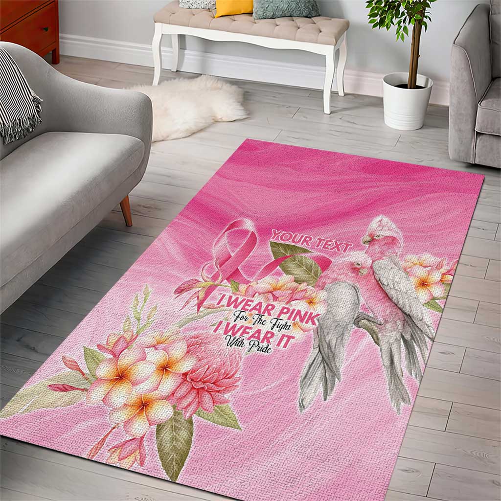 Personalised I Wear Pink For The Fight Area Rug Australian Breast Cancer Spirit - Vibe Hoodie