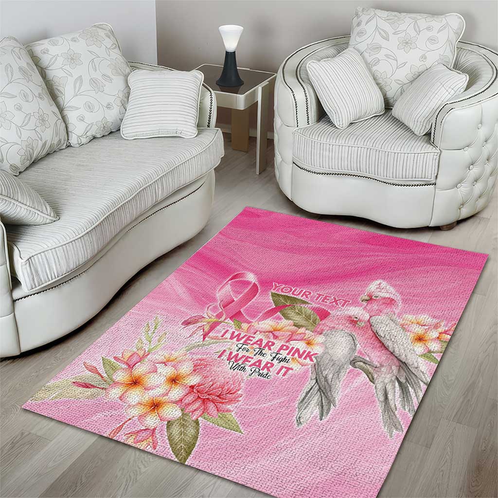 Personalised I Wear Pink For The Fight Area Rug Australian Breast Cancer Spirit - Vibe Hoodie