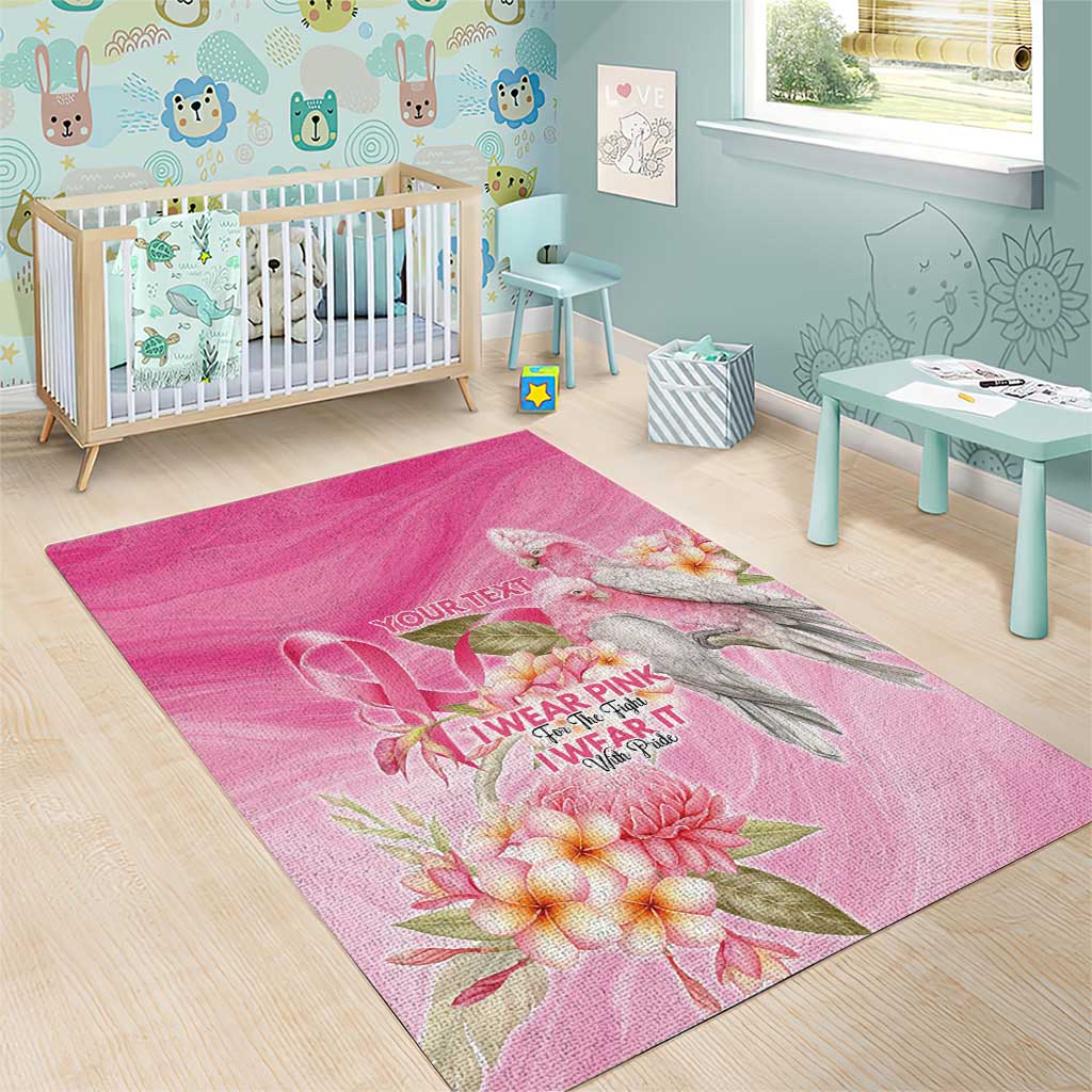 Personalised I Wear Pink For The Fight Area Rug Australian Breast Cancer Spirit - Vibe Hoodie