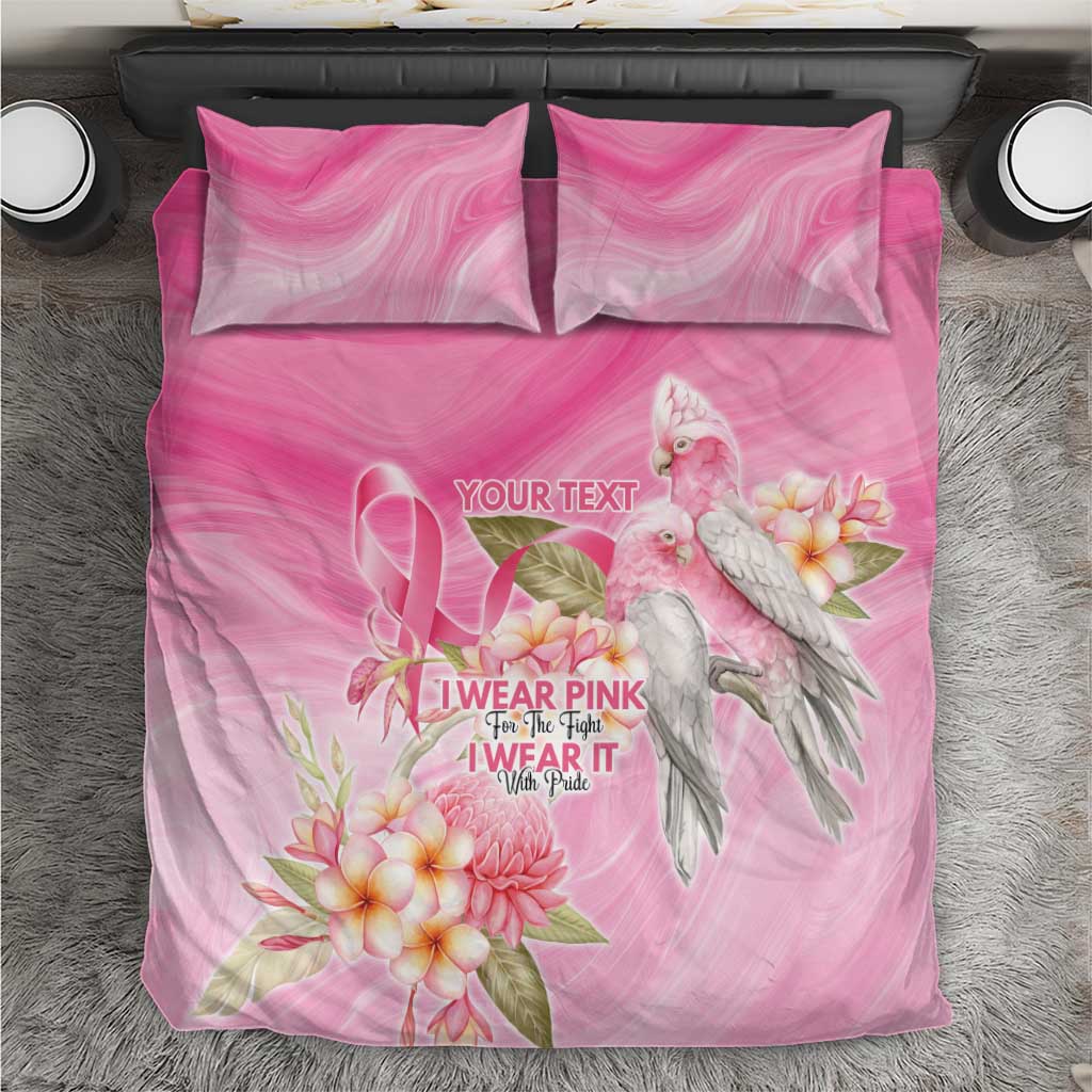 Personalised I Wear Pink For The Fight Bedding Set Australian Breast Cancer Spirit - Vibe Hoodie