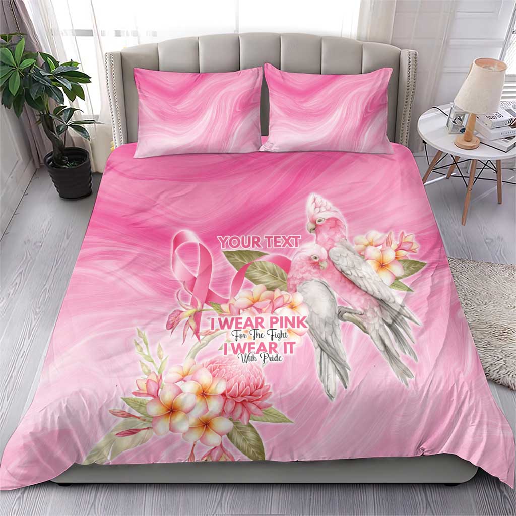 Personalised I Wear Pink For The Fight Bedding Set Australian Breast Cancer Spirit - Vibe Hoodie