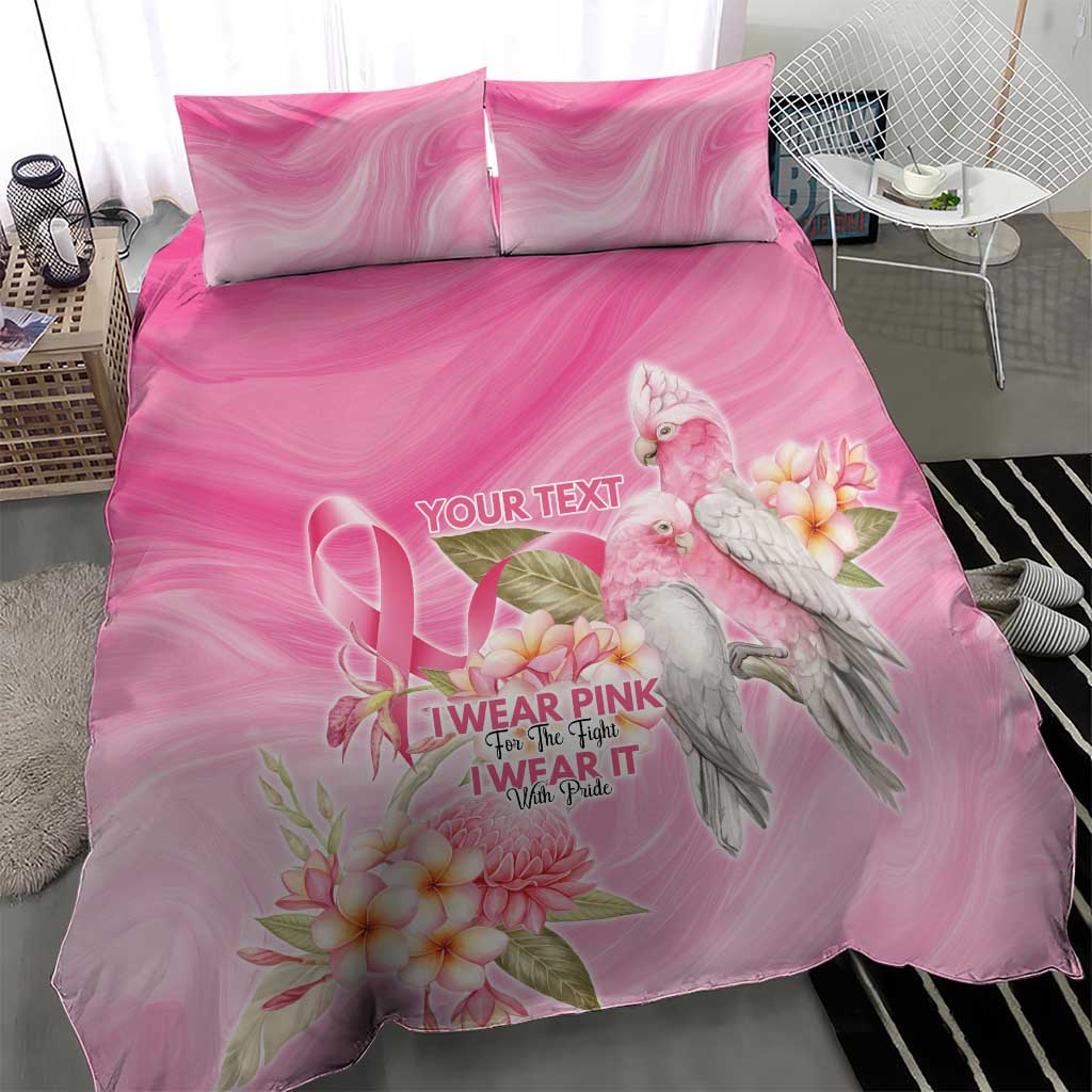 Personalised I Wear Pink For The Fight Bedding Set Australian Breast Cancer Spirit - Vibe Hoodie
