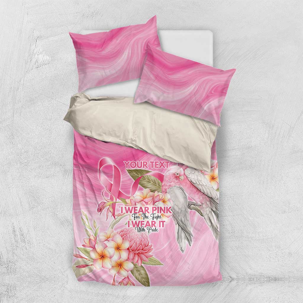 Personalised I Wear Pink For The Fight Bedding Set Australian Breast Cancer Spirit - Vibe Hoodie