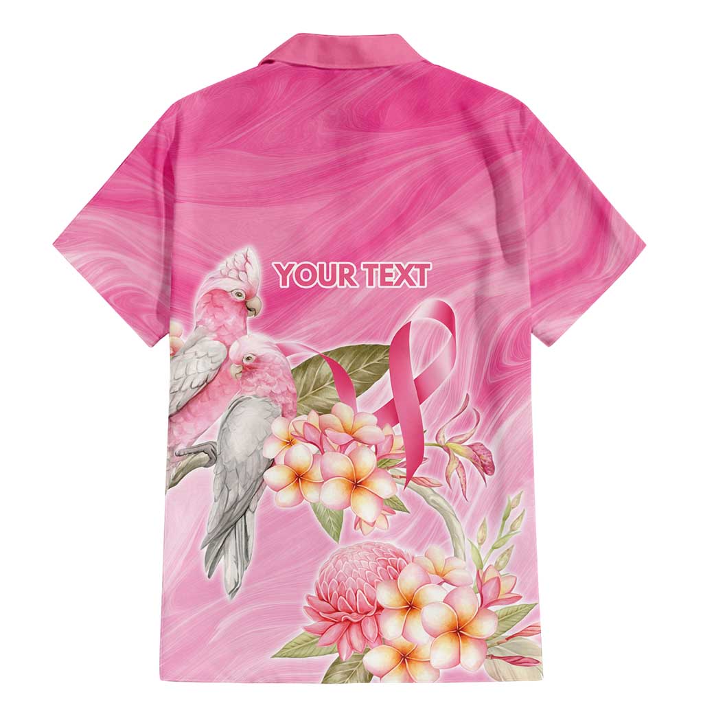 Personalised I Wear Pink For The Fight Family Matching Mermaid Dress and Hawaiian Shirt Australian Breast Cancer Spirit - Vibe Hoodie