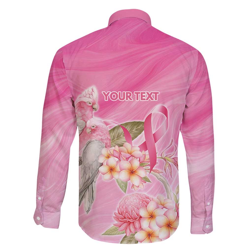 Personalised I Wear Pink For The Fight Family Matching Mermaid Dress and Hawaiian Shirt Australian Breast Cancer Spirit - Vibe Hoodie
