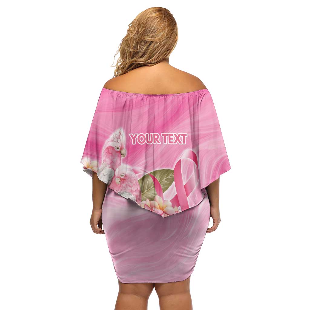 Personalised I Wear Pink For The Fight Family Matching Off Shoulder Short Dress and Hawaiian Shirt Australian Breast Cancer Spirit - Vibe Hoodie