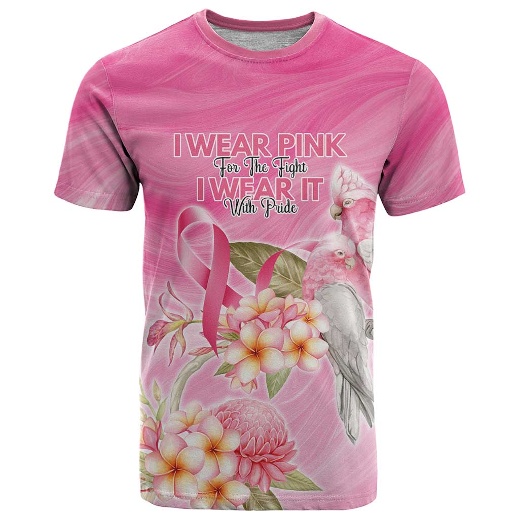 Personalised I Wear Pink For The Fight T Shirt Australian Breast Cancer Spirit - Vibe Hoodie