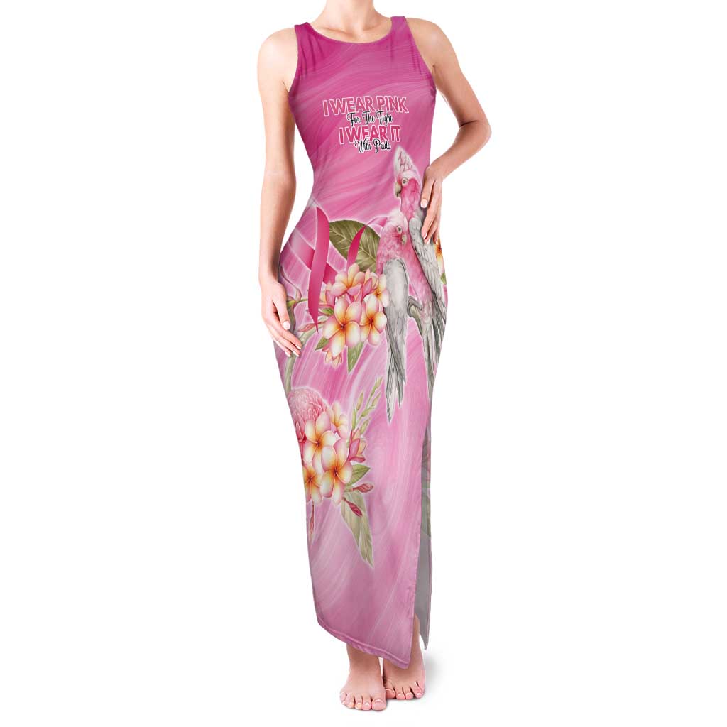 Personalised I Wear Pink For The Fight Tank Maxi Dress Australian Breast Cancer Spirit - Vibe Hoodie