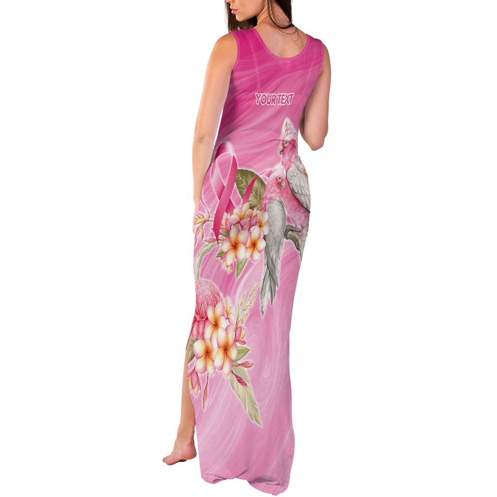 Personalised I Wear Pink For The Fight Tank Maxi Dress Australian Breast Cancer Spirit - Vibe Hoodie