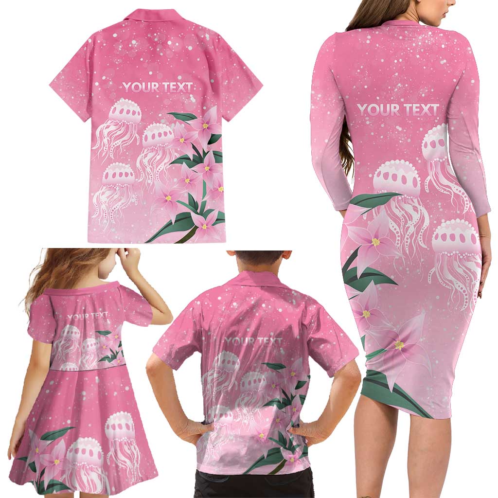 Personalised Pink Boronia of Hope Family Matching Long Sleeve Bodycon Dress and Hawaiian Shirt Australia’s Fight Against Breast Cancer - Vibe Hoodie