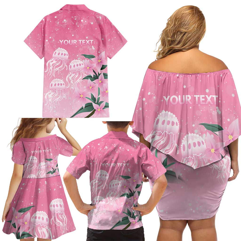 Personalised Pink Boronia of Hope Family Matching Off Shoulder Short Dress and Hawaiian Shirt Australia’s Fight Against Breast Cancer - Vibe Hoodie