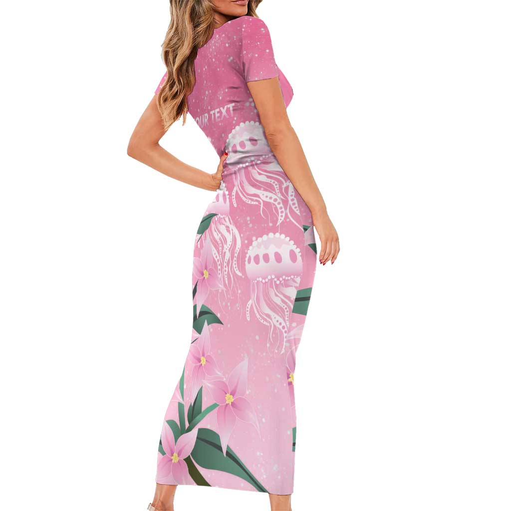 Personalised Pink Boronia of Hope Family Matching Short Sleeve Bodycon Dress and Hawaiian Shirt Australia’s Fight Against Breast Cancer - Vibe Hoodie