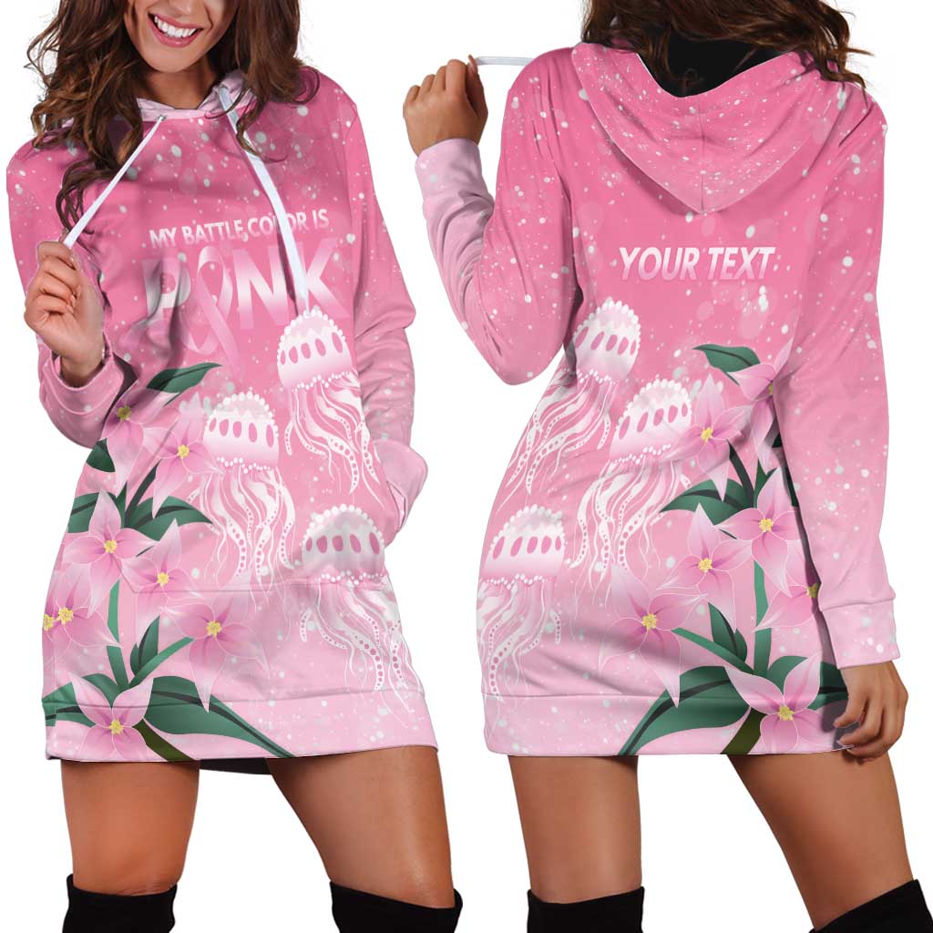 Personalised Pink Boronia of Hope Hoodie Dress Australia’s Fight Against Breast Cancer - Vibe Hoodie