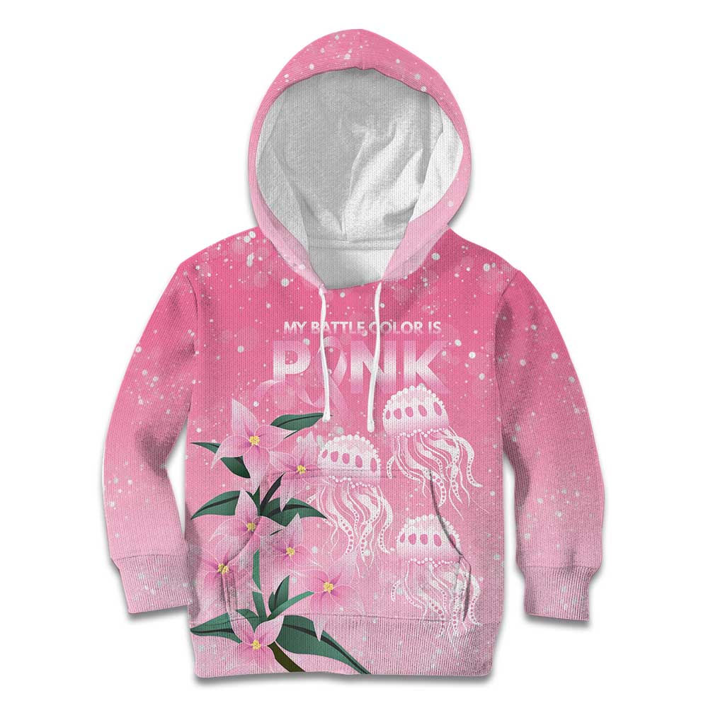 Personalised Pink Boronia of Hope Kid Hoodie Australia’s Fight Against Breast Cancer - Vibe Hoodie