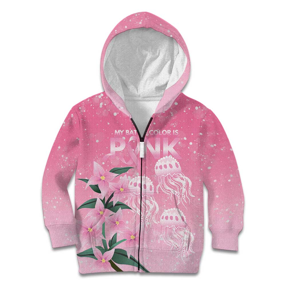 Personalised Pink Boronia of Hope Kid Hoodie Australia’s Fight Against Breast Cancer - Vibe Hoodie