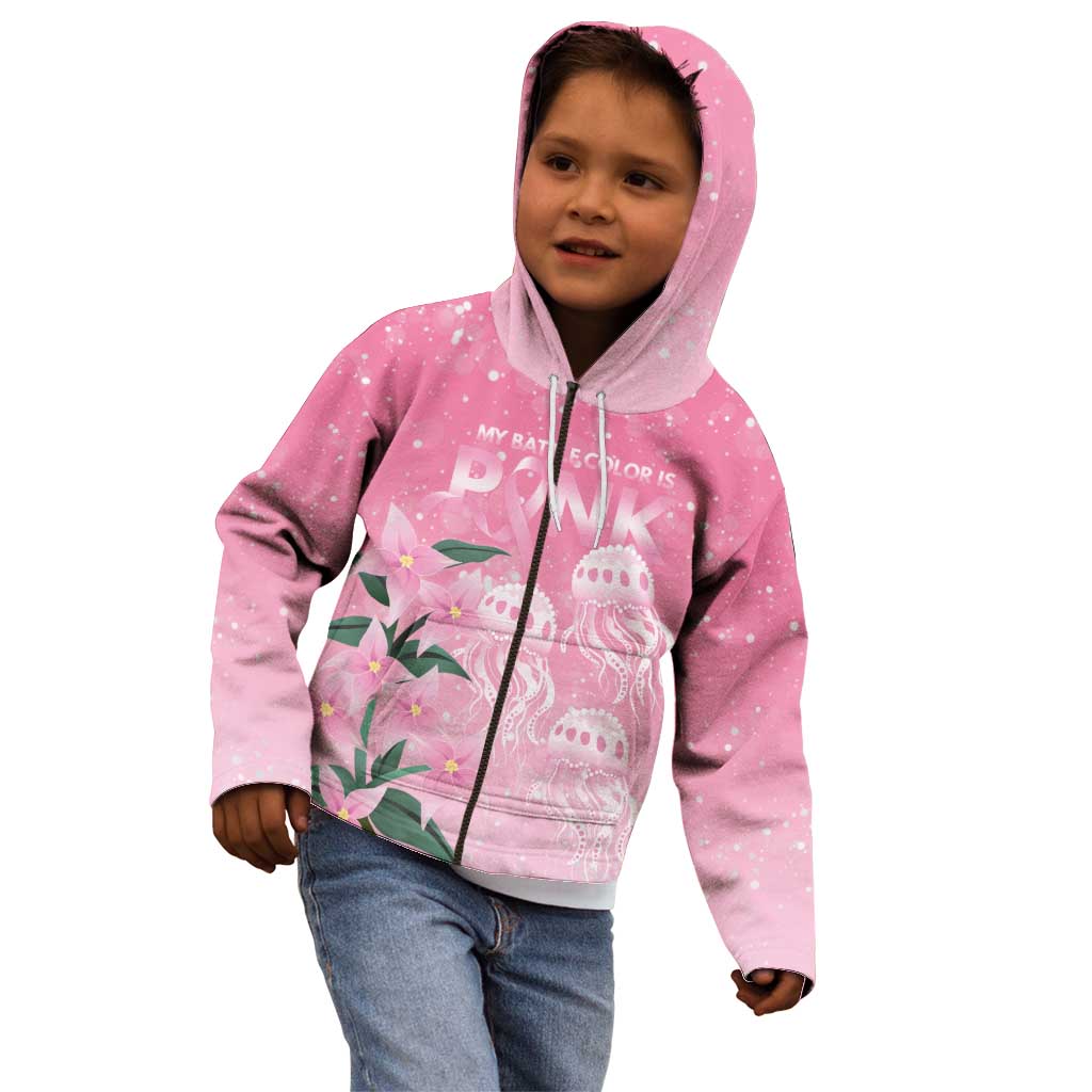 Personalised Pink Boronia of Hope Kid Hoodie Australia’s Fight Against Breast Cancer - Vibe Hoodie