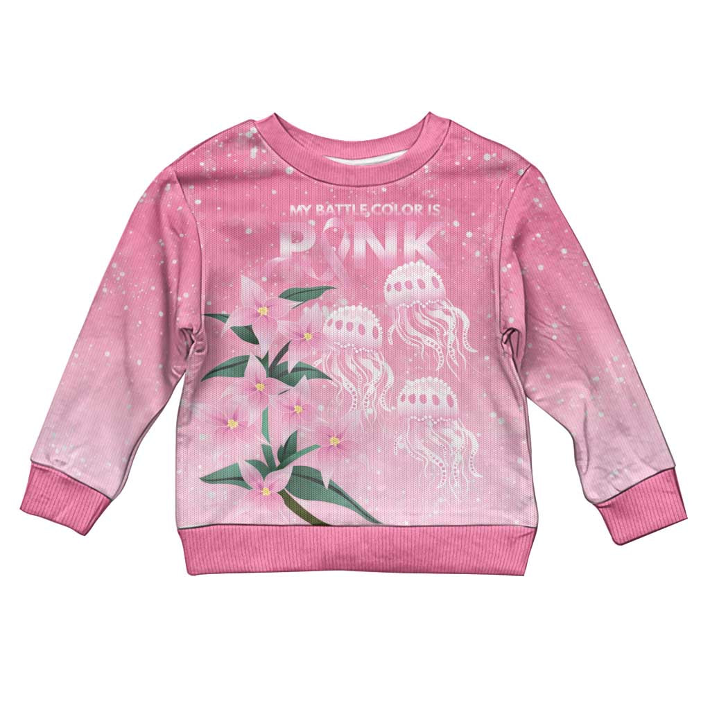 Personalised Pink Boronia of Hope Kid Ugly Christmas Sweater Australia’s Fight Against Breast Cancer - Vibe Hoodie