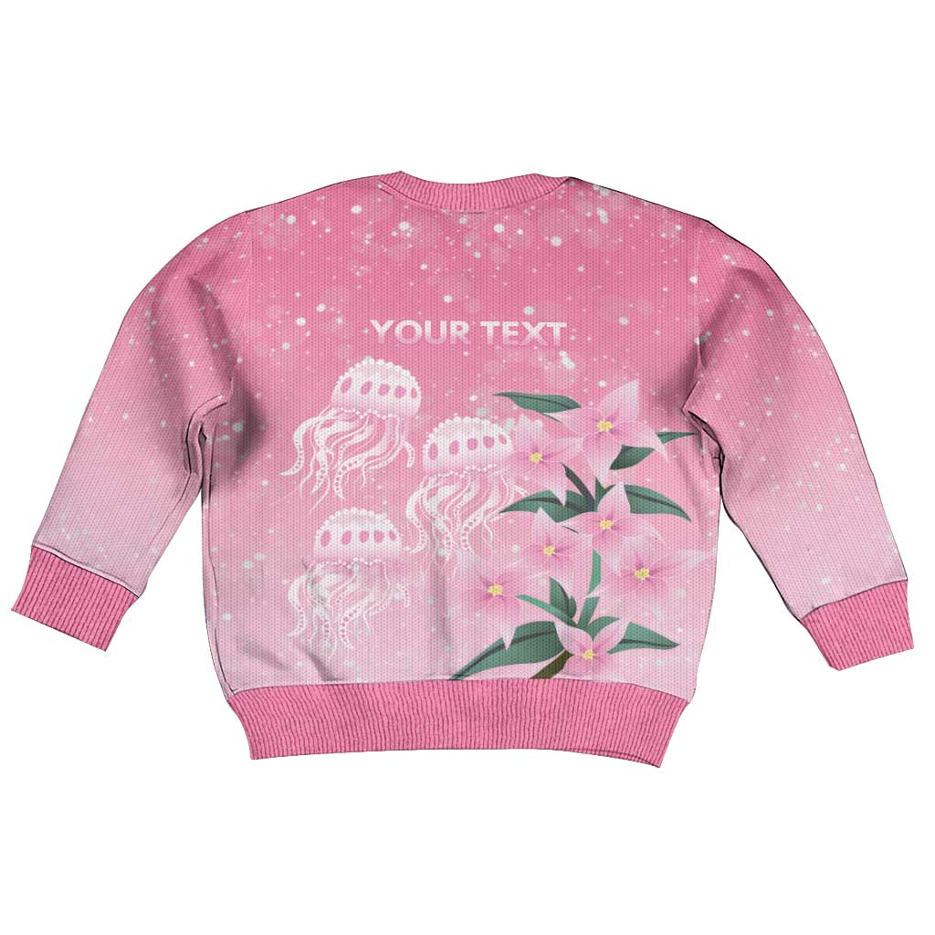 Personalised Pink Boronia of Hope Kid Ugly Christmas Sweater Australia’s Fight Against Breast Cancer - Vibe Hoodie