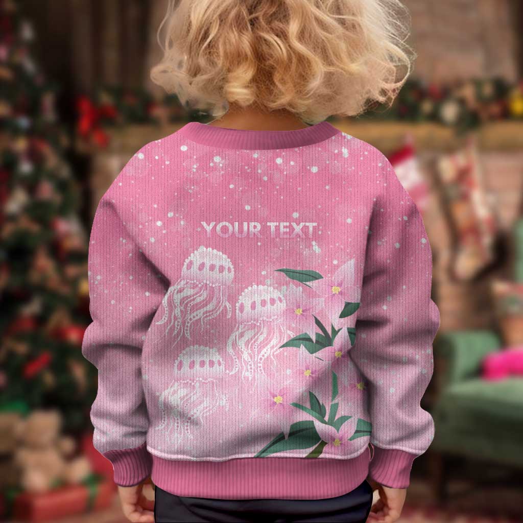 Personalised Pink Boronia of Hope Kid Ugly Christmas Sweater Australia’s Fight Against Breast Cancer - Vibe Hoodie