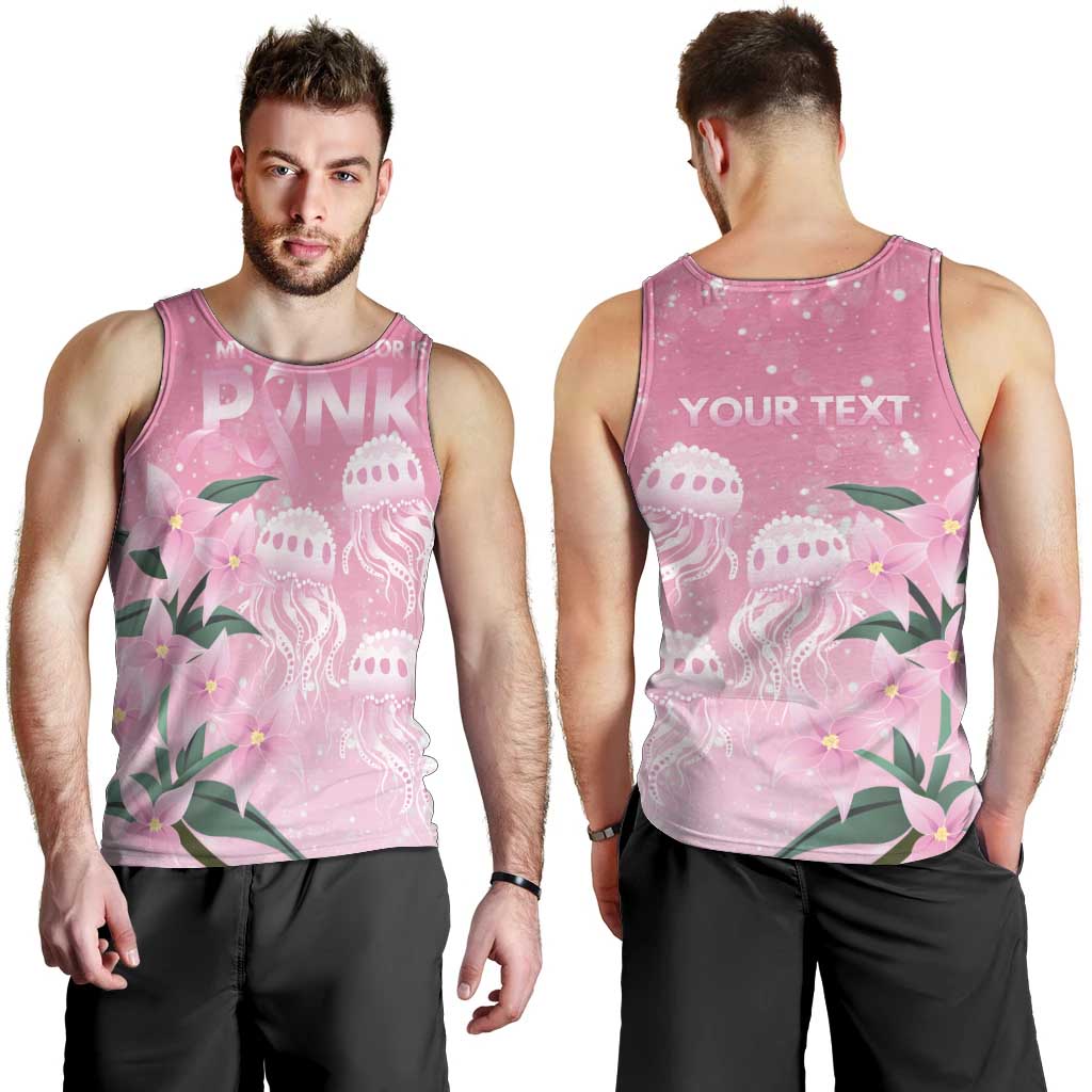 Personalised Pink Boronia of Hope Men Tank Top Australia’s Fight Against Breast Cancer - Vibe Hoodie