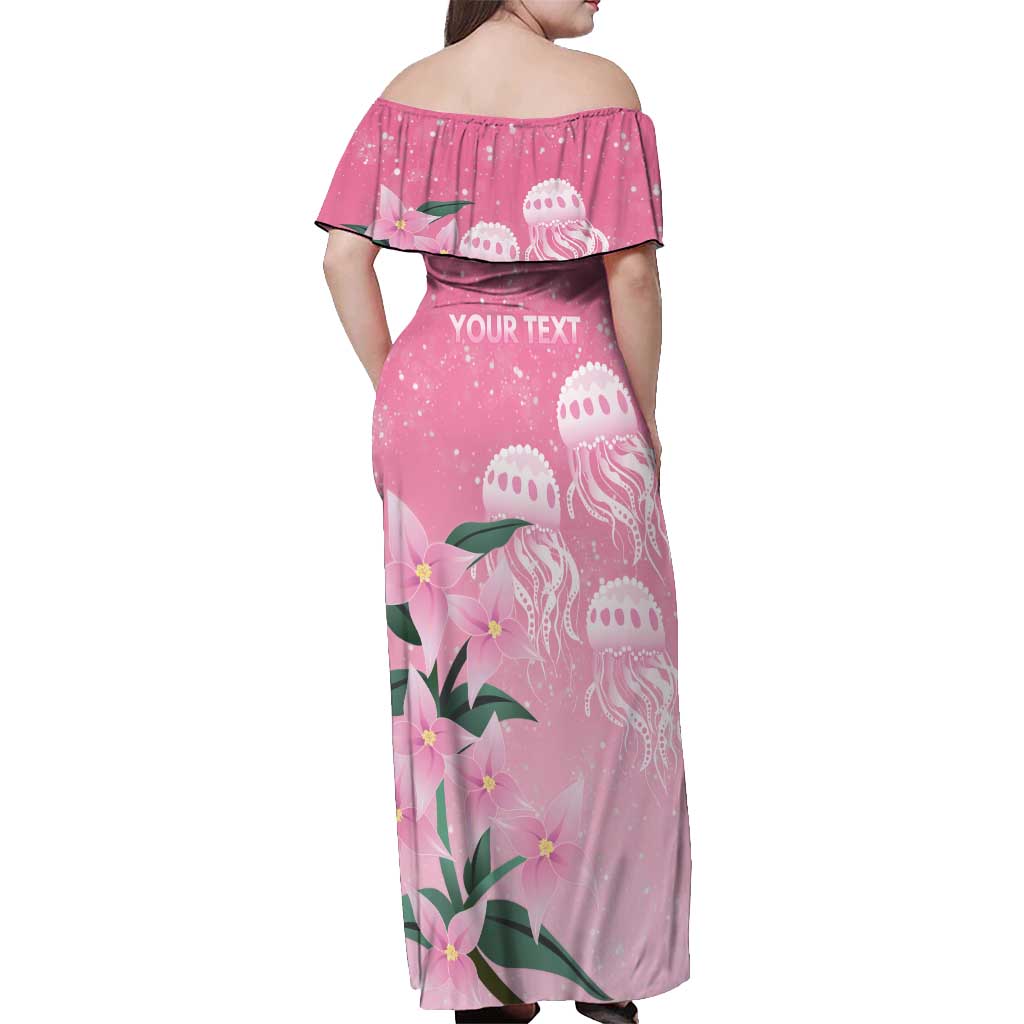 Personalised Pink Boronia of Hope Off Shoulder Maxi Dress Australia’s Fight Against Breast Cancer - Vibe Hoodie