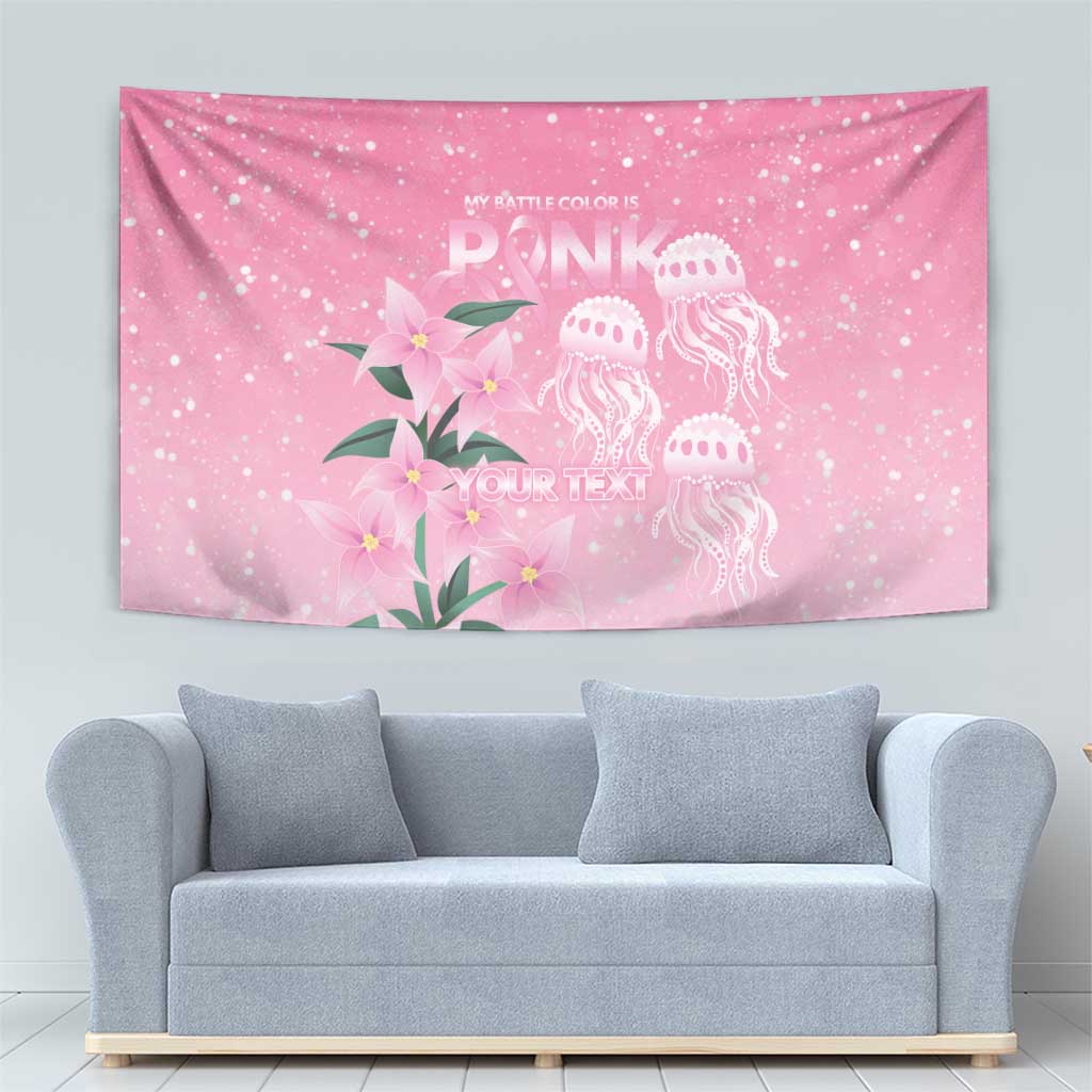 Personalised Pink Boronia of Hope Tapestry Australia’s Fight Against Breast Cancer - Vibe Hoodie