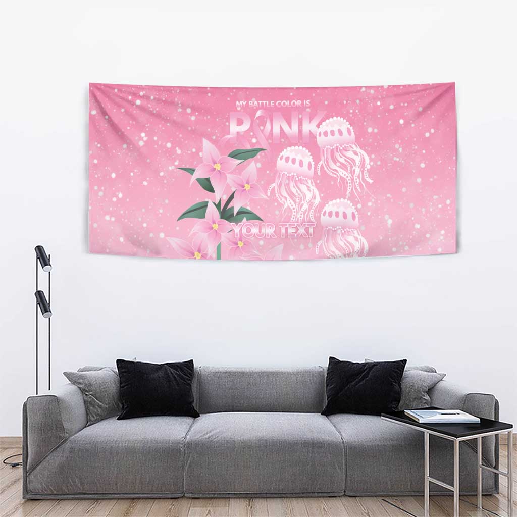 Personalised Pink Boronia of Hope Tapestry Australia’s Fight Against Breast Cancer - Vibe Hoodie