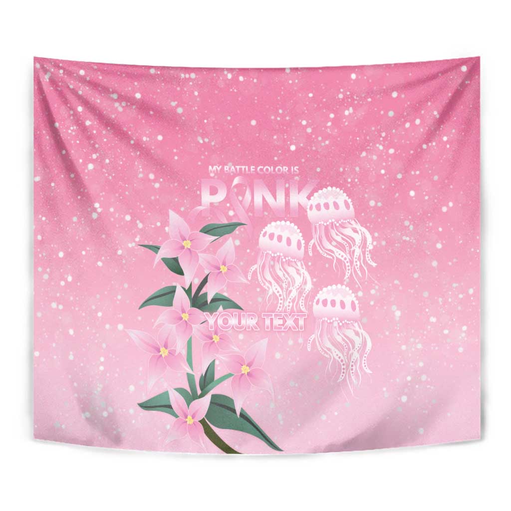 Personalised Pink Boronia of Hope Tapestry Australia’s Fight Against Breast Cancer - Vibe Hoodie