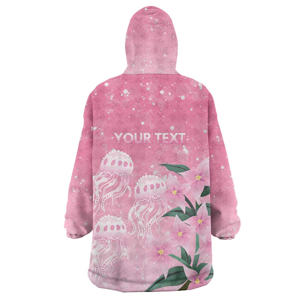Personalised Pink Boronia of Hope Wearable Blanket Hoodie Australia’s Fight Against Breast Cancer - Vibe Hoodie