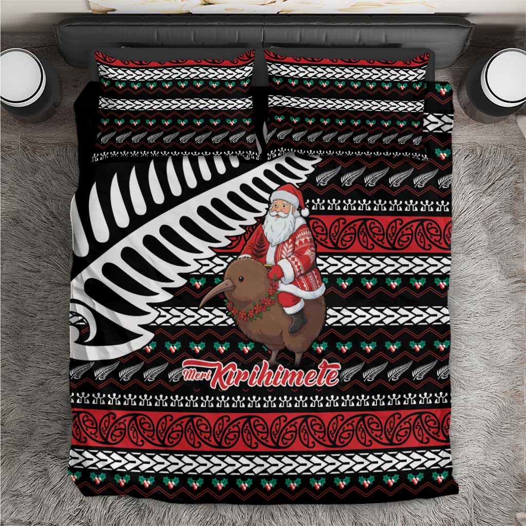New Zealand Kiwi Santa Christmas Bedding Set He Wairua Kirihimete - Vibe Hoodie