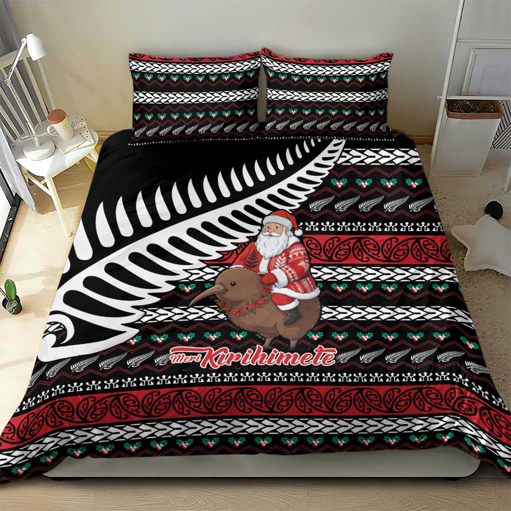 New Zealand Kiwi Santa Christmas Bedding Set He Wairua Kirihimete - Vibe Hoodie