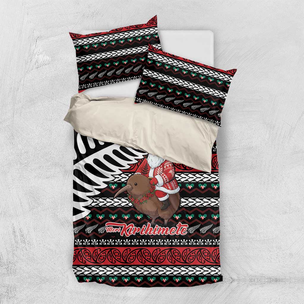 New Zealand Kiwi Santa Christmas Bedding Set He Wairua Kirihimete - Vibe Hoodie