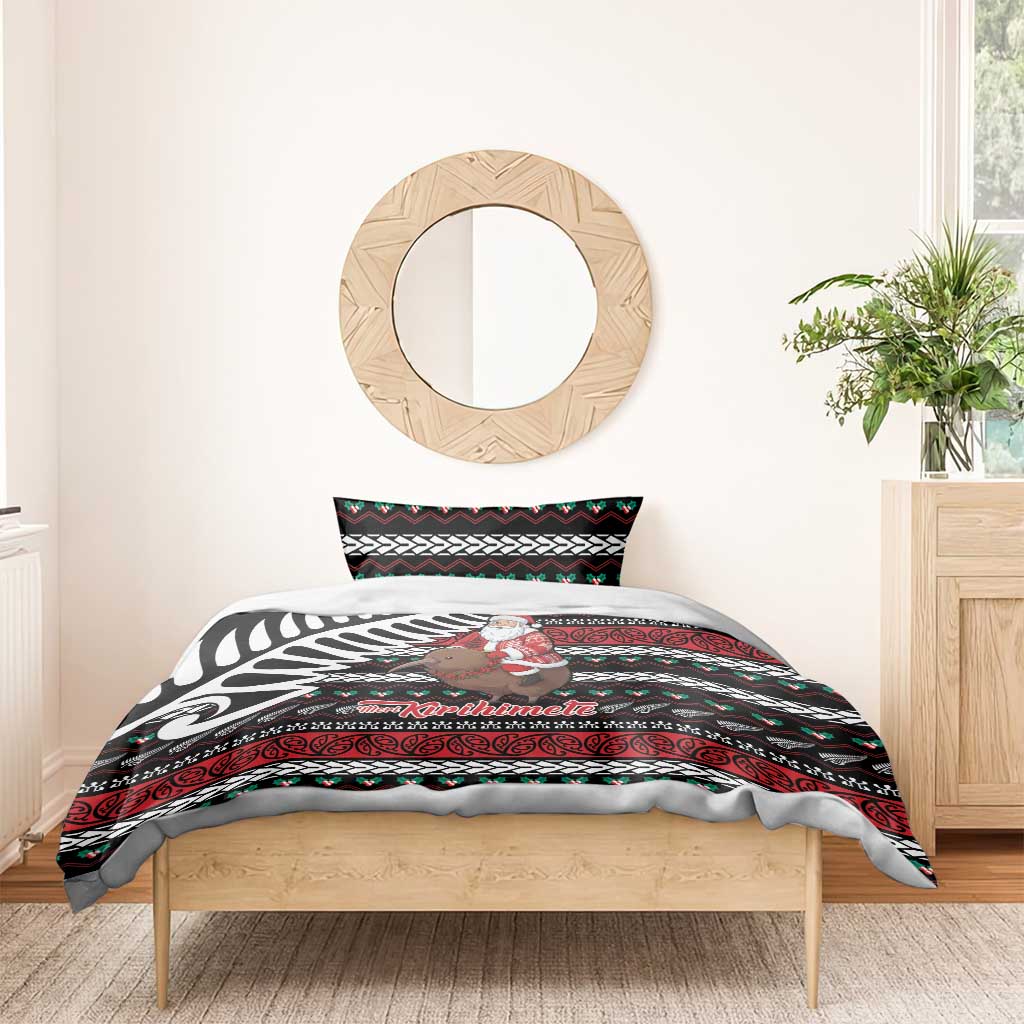 New Zealand Kiwi Santa Christmas Bedding Set He Wairua Kirihimete - Vibe Hoodie