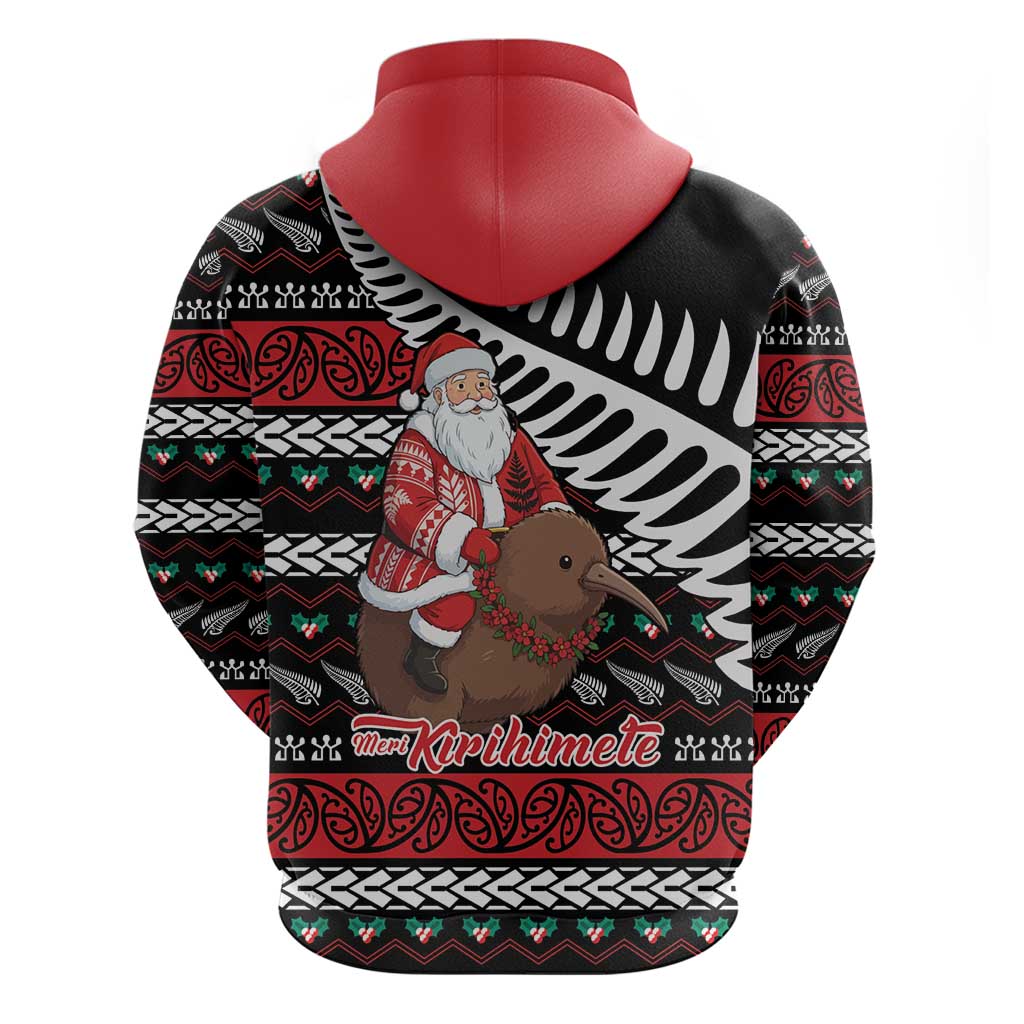 New Zealand Kiwi Santa Christmas Hoodie He Wairua Kirihimete - Vibe Hoodie