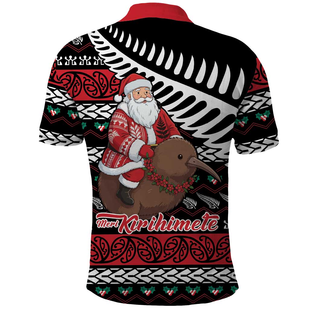 New Zealand Kiwi Santa Christmas Polo Shirt He Wairua Kirihimete - Vibe Hoodie
