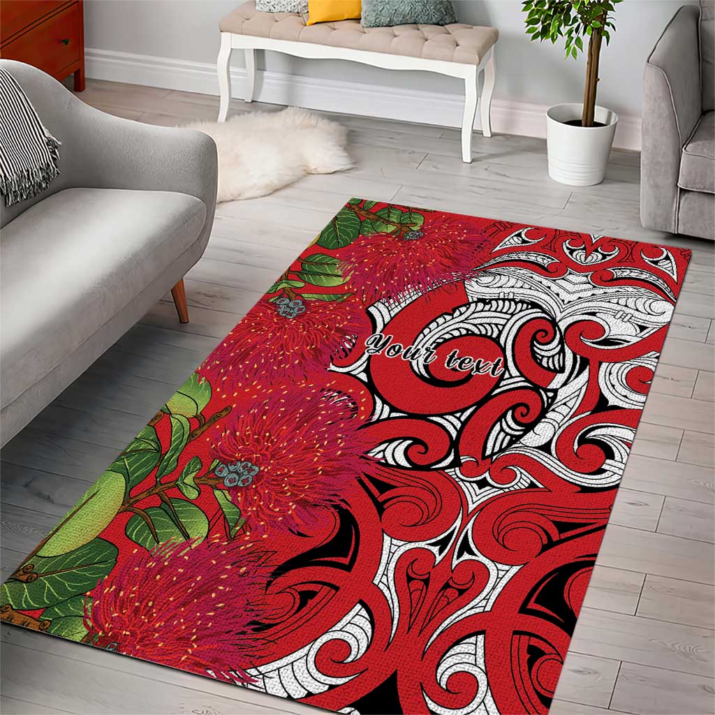 Personalised New Zealand Koru Pohutukawa Area Rug Meri Kirihimete Aroha for Christmas - Vibe Hoodie