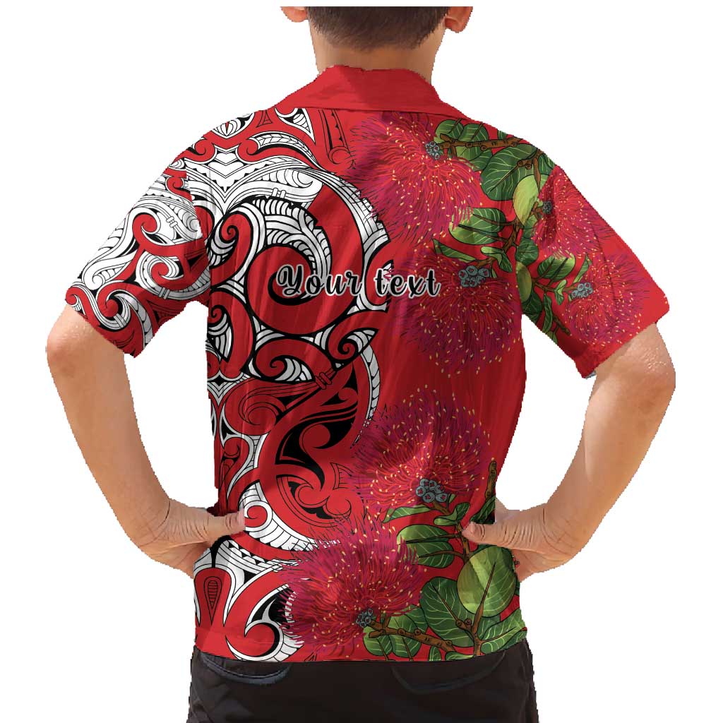 Personalised New Zealand Koru Pohutukawa Family Matching Mermaid Dress and Hawaiian Shirt Meri Kirihimete Aroha for Christmas - Vibe Hoodie