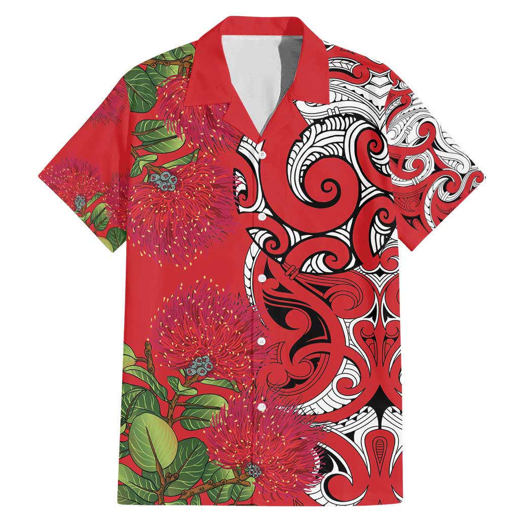 Personalised New Zealand Koru Pohutukawa Family Matching Mermaid Dress and Hawaiian Shirt Meri Kirihimete Aroha for Christmas - Vibe Hoodie