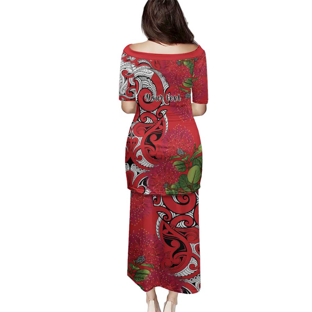 Personalised New Zealand Koru Pohutukawa Family Matching Puletasi and Hawaiian Shirt Meri Kirihimete Aroha for Christmas - Vibe Hoodie