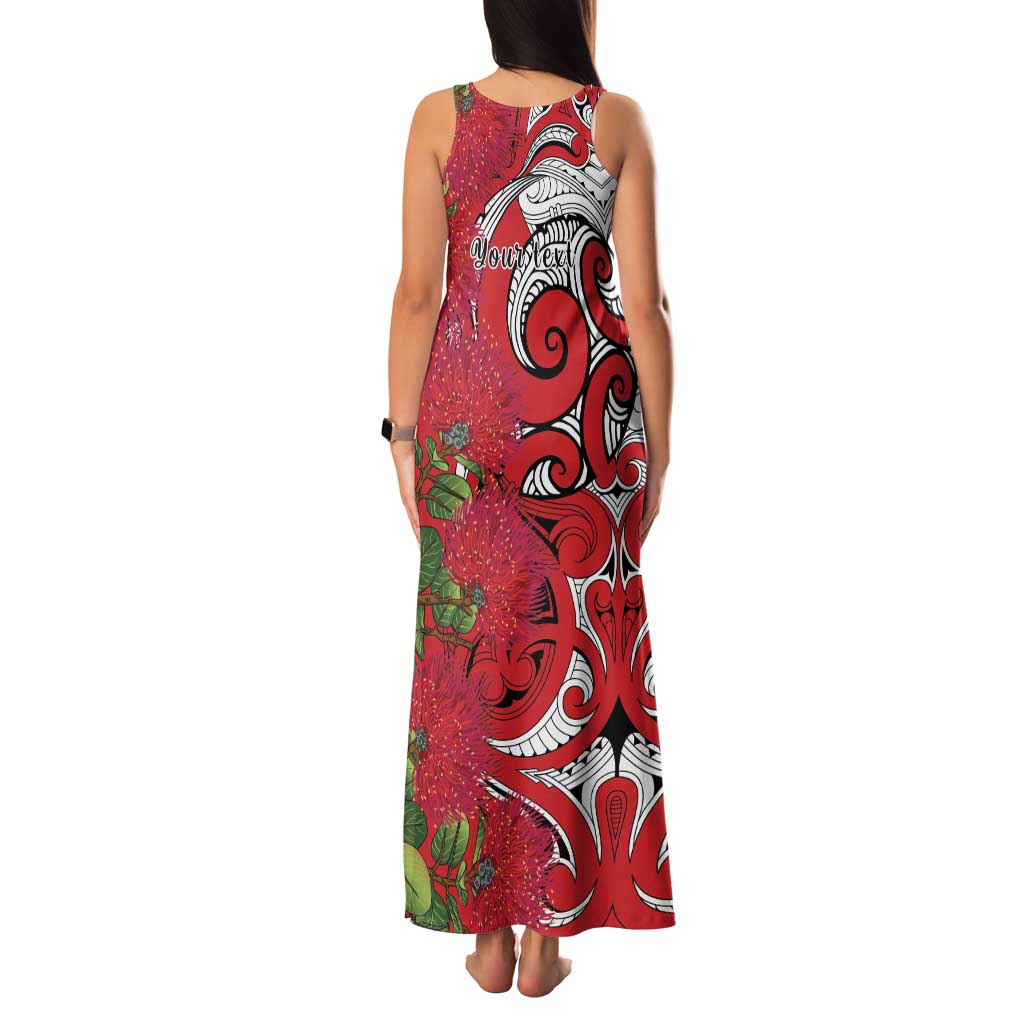 Personalised New Zealand Koru Pohutukawa Family Matching Tank Maxi Dress and Hawaiian Shirt Meri Kirihimete Aroha for Christmas - Vibe Hoodie