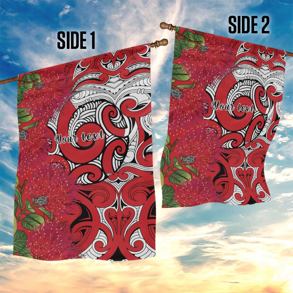Personalised New Zealand Koru Pohutukawa Garden Flag Meri Kirihimete Aroha for Christmas - Vibe Hoodie