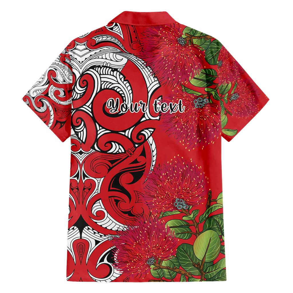 Personalised New Zealand Koru Pohutukawa Hawaiian Shirt Meri Kirihimete Aroha for Christmas - Vibe Hoodie