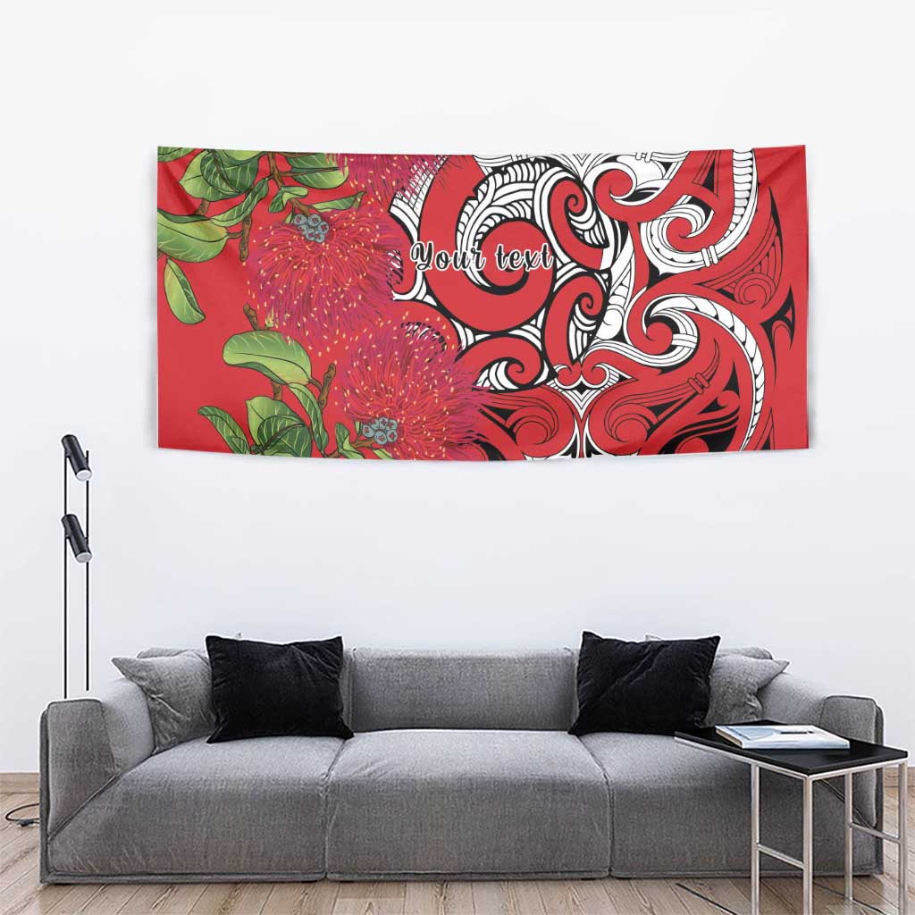 Personalised New Zealand Koru Pohutukawa Tapestry Meri Kirihimete Aroha for Christmas - Vibe Hoodie